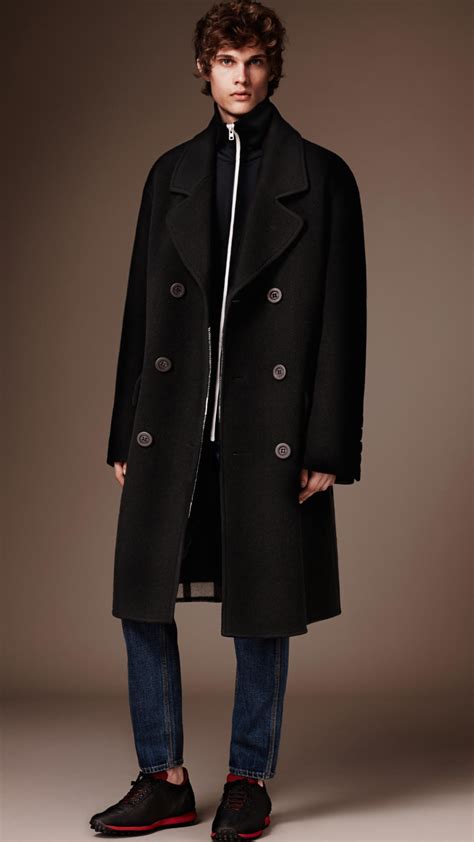 burberry wool cashmere military coat|Burberry men's cashmere overcoat.